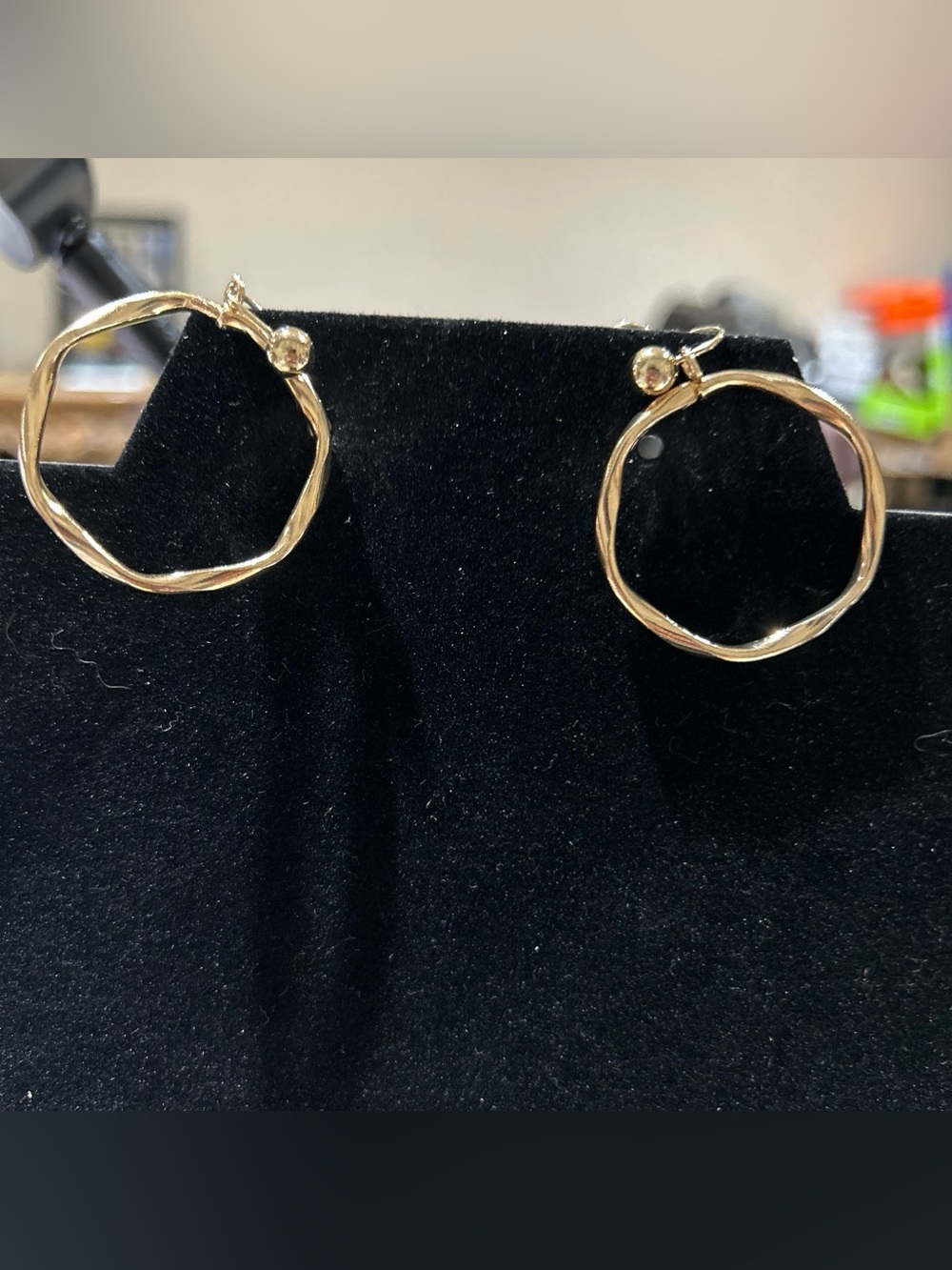 Clip on circle earrings